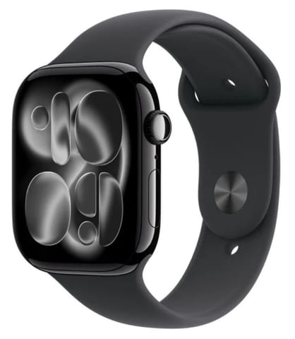 ⁨Watch Series 11 GPS + Cellular 46mm Natural Titanium Case with Stone Grey Sport Band - M/L⁩ at Wasserman.eu