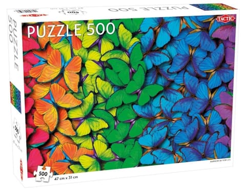 ⁨Puzzle 500 Rainbow Butterflies⁩ w sklepie Wasserman.eu