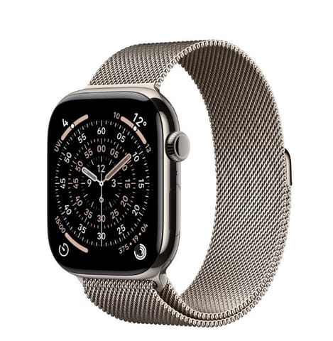 ⁨Watch Series 11 GPS + Cellular 46mm Natural Titanium Case with Natural Milanese Loop⁩ at Wasserman.eu