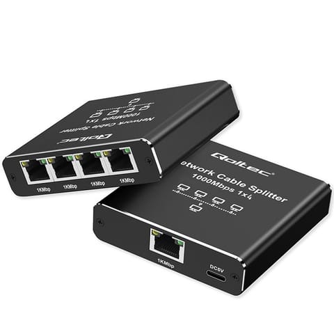 ⁨Splitter Ethernet mini SWITCH 1x4 RJ45⁩ at Wasserman.eu
