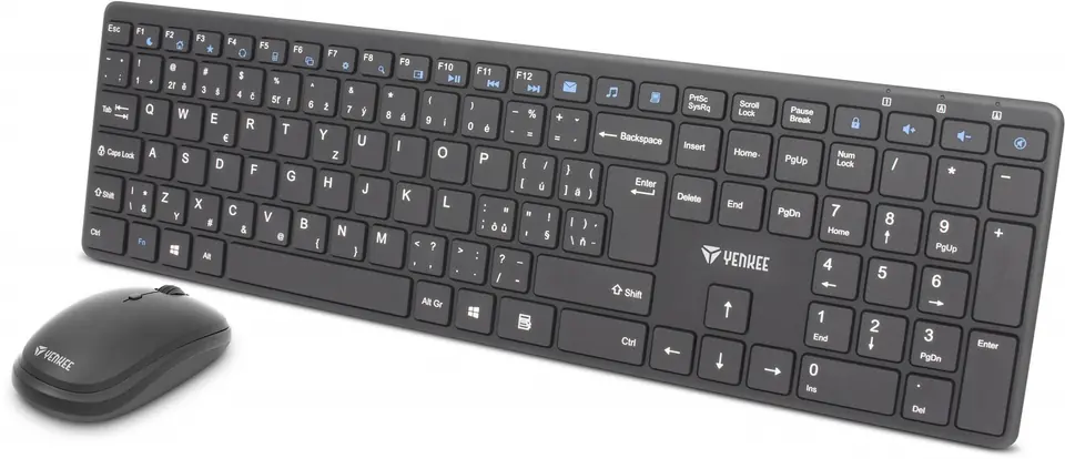 ⁨YKM 2008CS Tibe wireless keyboard + mouse set⁩ at Wasserman.eu