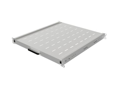 ⁨Sliding shelf for 19 inches rack cabinets 500mm grey⁩ at Wasserman.eu