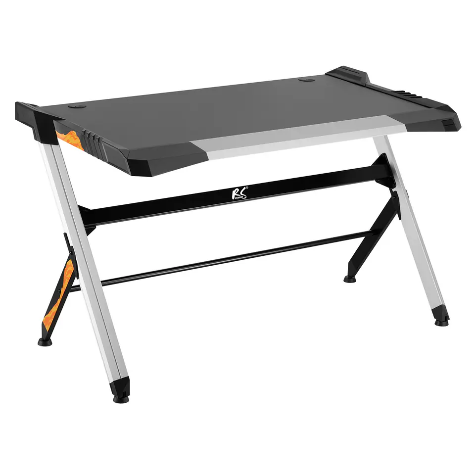 ⁨LED Gaming Desk Black RS150⁩ at Wasserman.eu