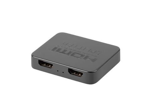 ⁨Splitter video HDMI- 2x HDMI 4K + port USB-C czarny⁩ at Wasserman.eu