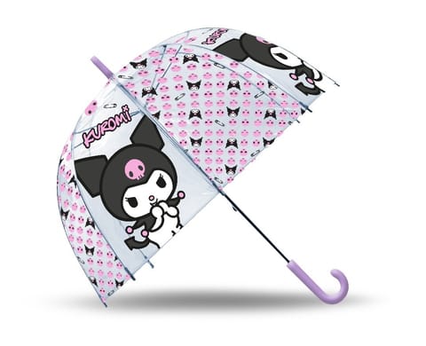 ⁨Umbrella transparent manual Kuromi⁩ at Wasserman.eu