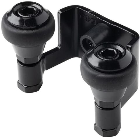 ⁨Uchwyt PSG 60.022.9005 42mm górny do bram przesuwnych (2 rolki) kolor czarny RAL9005⁩ w sklepie Wasserman.eu