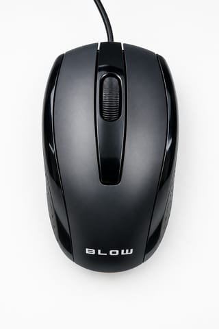 ⁨Mysz optyczna BLOW MP-10 USB czarna⁩ w sklepie Wasserman.eu