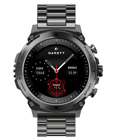 ⁨SMARTWATCH GARETT ATOM BLACK STEEL⁩ at Wasserman.eu