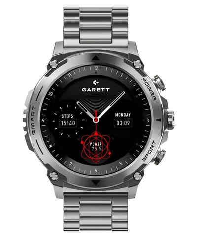 ⁨Smartwatch Garett Atom silver steel⁩ at Wasserman.eu