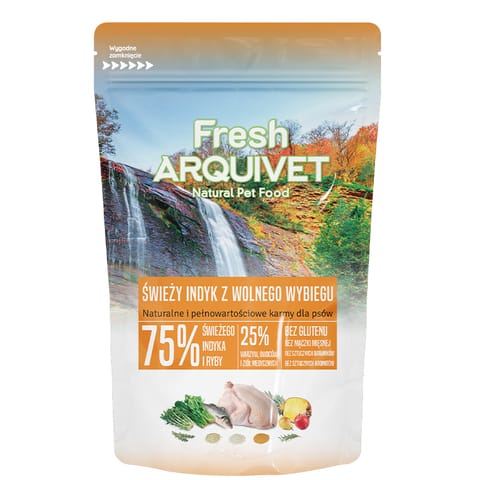 ⁨PRÓBKA ARQUIVET FRESH Półwilgotna karma dla psa indyk i ryba oceaniczna 100g⁩ w sklepie Wasserman.eu