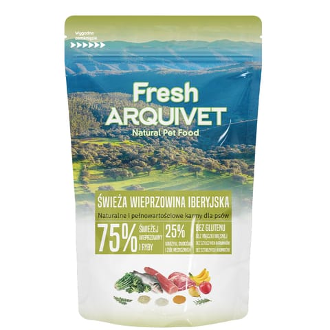 ⁨PRÓBKA ARQUIVET FRESH Półwilgotna karma dla psa wieprzowina iberyjska i ryba oceaniczna 100g⁩ w sklepie Wasserman.eu