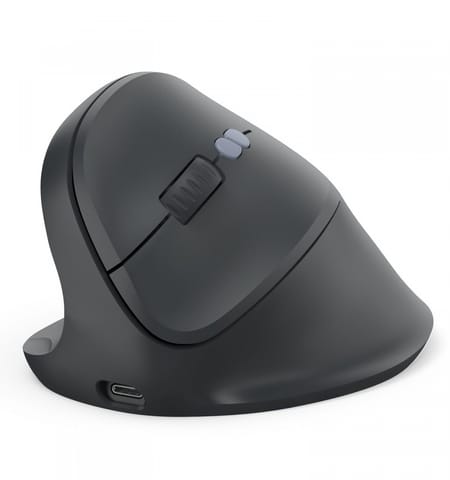 ⁨ergonomic multi-device mouse EWM-600 black left⁩ at Wasserman.eu