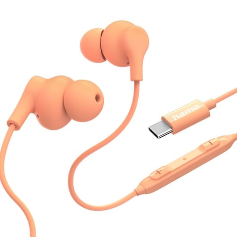 ⁨In-ear headphones Curly usb-c orange⁩ at Wasserman.eu