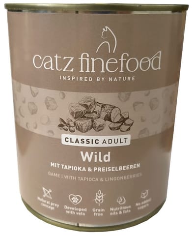 ⁨Catz Finefood Classic N.09 Venison can 800g⁩ at Wasserman.eu