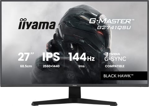 ⁨Monitor 27 inches G2741QSU-B1 IPS, QHD, 144Hz, 1ms, 2xUSB Adaptive G-SYNC, HDMI, DP, 350cd,⁩ at Wasserman.eu