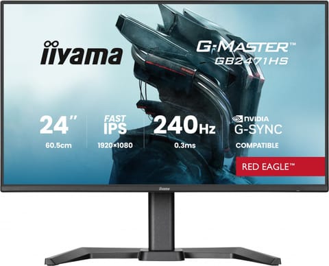 ⁨Monitor 23.8 inches GB2471HS-B1 Fast IPS,FHD,240Hz,2xHDMI,DP, 350cd, HAS(150) PIVOT, Adaptive G-SYNC - 1920 x 1080 @48-240Hz DisplayPort Only⁩ at Wasserman.eu