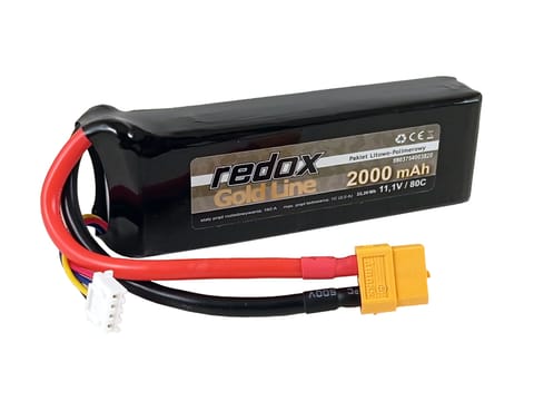 ⁨Akumulator Redox Gold Line 2000 mAh 11,1 80C XT-60 - pakiet LiPo⁩ w sklepie Wasserman.eu