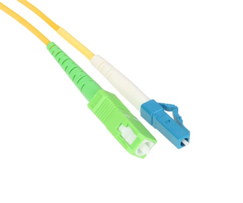 ⁨PATCHCORD JEDNOMODOWY PC-SC-APC/LC-0.5 0.5 m BASE LINK⁩ w sklepie Wasserman.eu