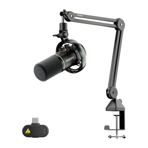 ⁨Mikrofon dynamiczny MAONO PD200WS (czarny)⁩ w sklepie Wasserman.eu