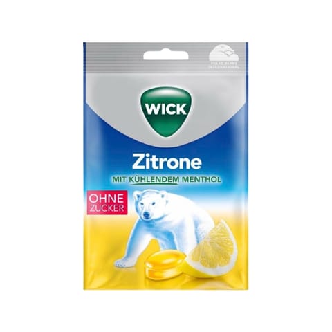 ⁨Wick Zitrone Owocowa Świeżość z Cytrynowym Smakiem Pastylki bez Cukru 72 g⁩ w sklepie Wasserman.eu
