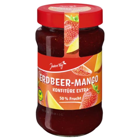 ⁨Jeden Tag Konfitura Extra Truskawka-Mango 450 g⁩ w sklepie Wasserman.eu