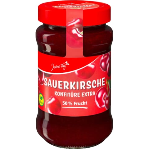 ⁨Jeden Tag Konfitura Extra Wiśnia 450 g⁩ w sklepie Wasserman.eu