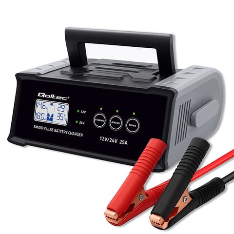 ⁨Charger 12V 24V 25A AGM GEL SLA battery LCD⁩ at Wasserman.eu