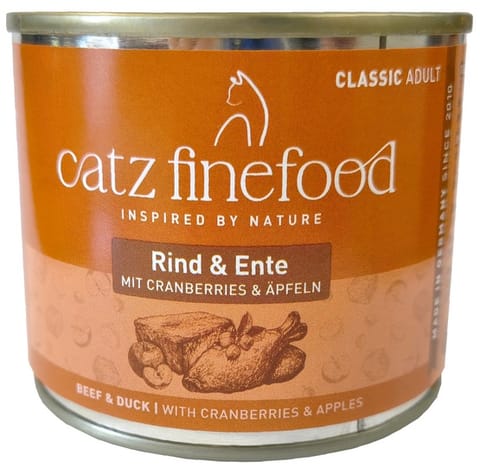 ⁨Catz Finefood Classic N.23 Beef & Duck Can 200g⁩ at Wasserman.eu