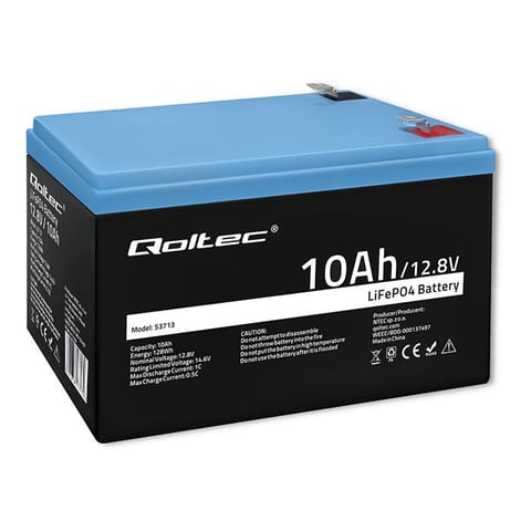 ⁨LiFePO4 Lithium Iron Phosphate Battery | 12.8V | 10Ah | 128Wh | BMS⁩ at Wasserman.eu