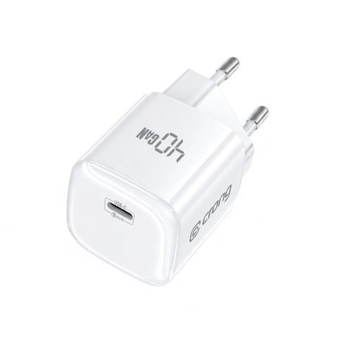 ⁨Crong NEO GaN Charger - Ładowarka USB-C 40W PD 3.2 z AVS (biały)⁩ w sklepie Wasserman.eu