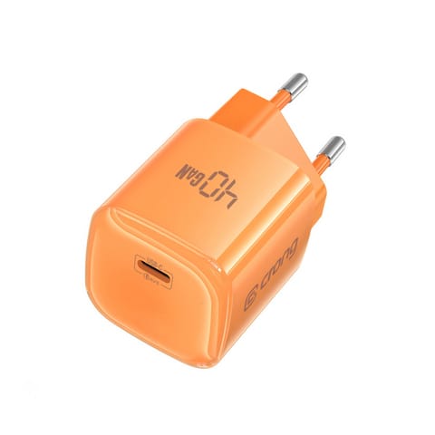 ⁨Crong NEO GaN Charger - Ładowarka USB-C 40W PD 3.2 z AVS (pomarańczowy)⁩ w sklepie Wasserman.eu