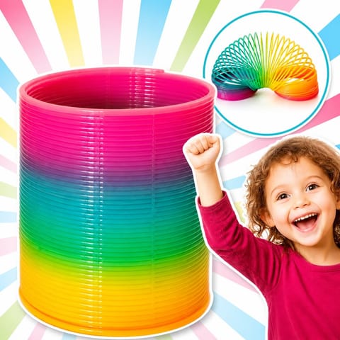 ⁨SPRĘŻYNA DLA DZIECI MAGICZNA SPRĘŻYNKA MAGIC SPRINGS TĘCZOWA⁩ w sklepie Wasserman.eu