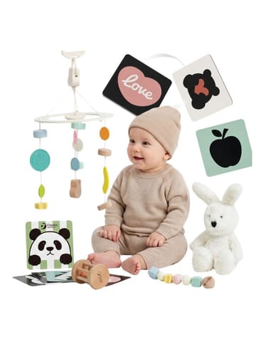 ⁨CLASSIC WORLD Prezent dla Niemowlaka Box Baby Shower Gryzak Przytulanka⁩ w sklepie Wasserman.eu