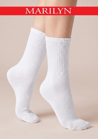 ⁨SKARPETY MARILYN 4 RUN SPORT UNISEX (kolor white, rozmiar 40-45)⁩ w sklepie Wasserman.eu