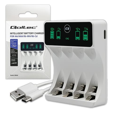 ⁨Battery charger for NiMH type R03 AAA R6 AA LCD⁩ at Wasserman.eu