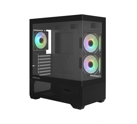 ⁨PC case CHRONIX V2 Mid Tower ARGB fan x3 black⁩ at Wasserman.eu