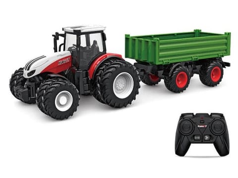 ⁨Ciągnik Z Przyczepą Duży Traktor Zdalnie Sterowany RC 1:24⁩ w sklepie Wasserman.eu