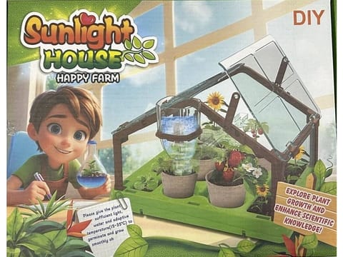 ⁨Szklarnia Dla Dzieci Mini Ogród Ogródek Plantacja + Akcesoria⁩ w sklepie Wasserman.eu