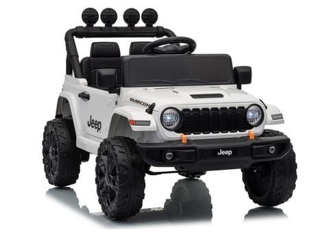 ⁨Pojazd Na Akumulator Jeep Rubicon DK-JWR558 24V Biały⁩ w sklepie Wasserman.eu