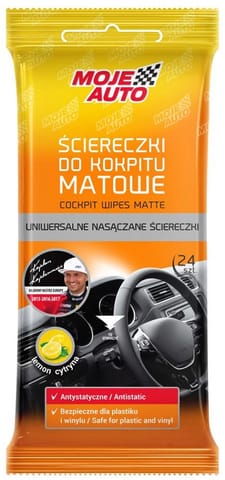 ⁨Lemon-soaked cockpit wipes (Matte)⁩ at Wasserman.eu