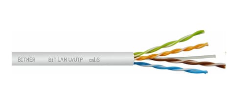 ⁨KABEL TELEINFORMATYCZNY NIEEKRANOWANY U/UTP 4X2X0,5 KAT 6⁩ w sklepie Wasserman.eu