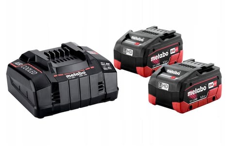 ⁨METABO. BATTERY 18V 5.5Ah LIHD x2+CHARGE. ASC 145⁩ at Wasserman.eu