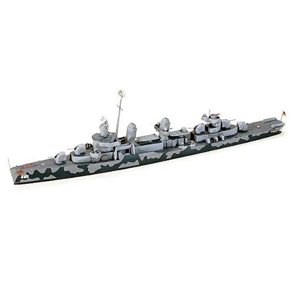 ⁨Plastic model USN DD445 Fletcher⁩ at Wasserman.eu