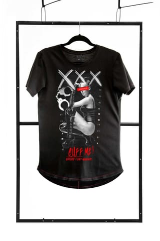 ⁨T-shirt men black fashion (kolor czarny, rozmiar S)⁩ w sklepie Wasserman.eu