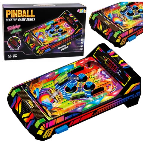 ⁨Gra Stołowa Pinball Elektroniczny Fliper Z Licznikiem Punktów LED Dźwięki⁩ w sklepie Wasserman.eu