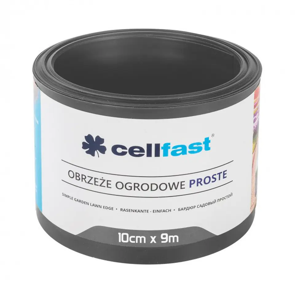 ⁨Obrzeże ogrodowe proste 10cm x 9m Cellfast grafitowe⁩ w sklepie Wasserman.eu