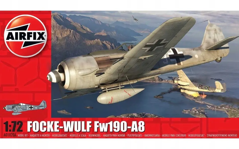 ⁨Model do sklejania Focke Wulf Fw190A 8⁩ w sklepie Wasserman.eu