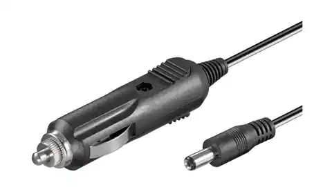 ⁨Kabel do zapalniczki samochodowej 1,8m - gniazdo zapalniczki - Wtyk DC (5,50 x 2,10mm) 12019⁩ w sklepie Wasserman.eu