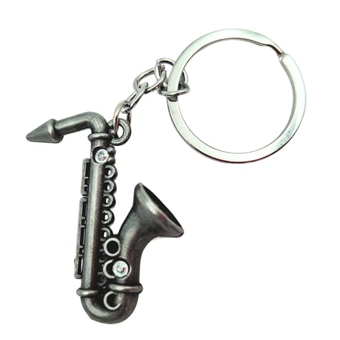 ⁨Brelok Metalowy Saksofon - Symboliczny Prezent dla Muzyka - MKT-0106⁩ w sklepie Wasserman.eu