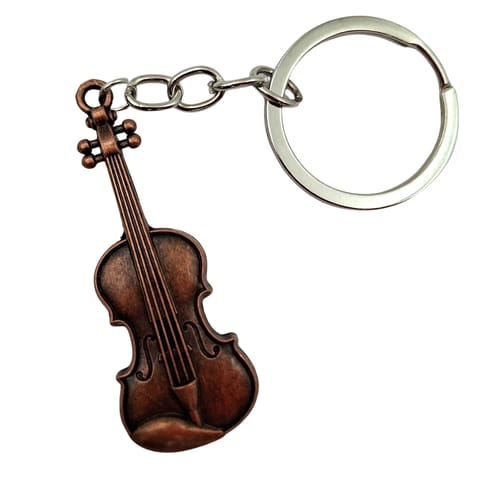 ⁨Muzyczny Brelok Metalowy Skrzypce - MKT-0145⁩ w sklepie Wasserman.eu